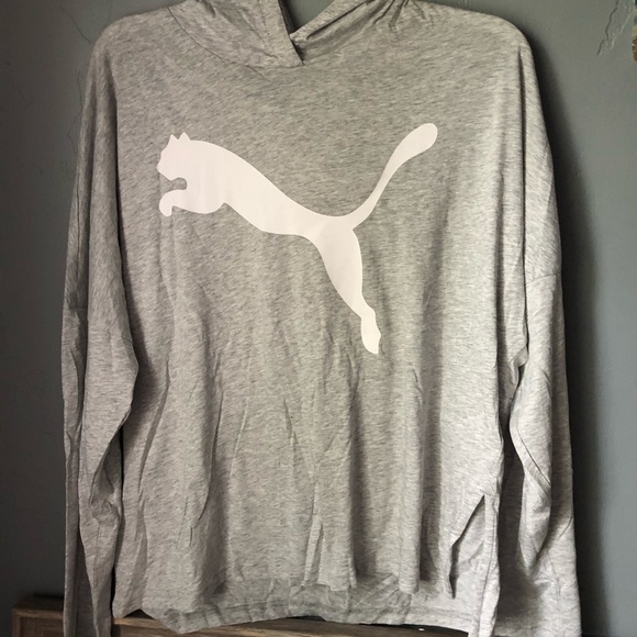 Puma Tops - Puma Gray Workout long sleeve